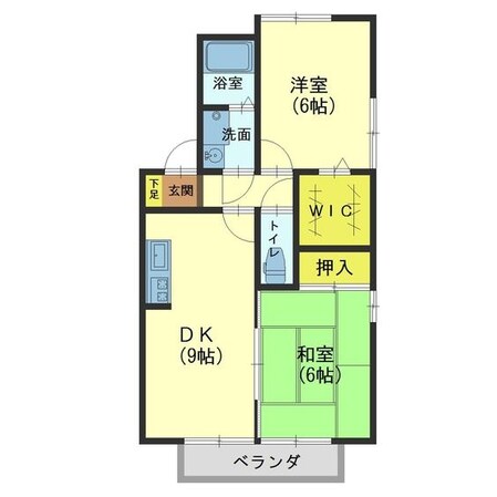 ファミール上赤江Ａ棟の物件間取画像